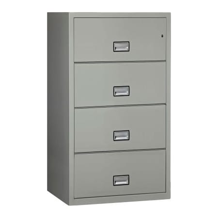 Phoenix Safe International Phoenix Safe Lateral 31" 4-Drawer Fire and Water Resistant File Cabinet, Light Gray - LAT4W31LG LAT4W31LG